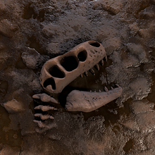 Styliced T-Rex Bones, 100% Procedural, Final Renders!. Design, 3D Design, and 3D project by Abdiel Adames - 03.30.2024