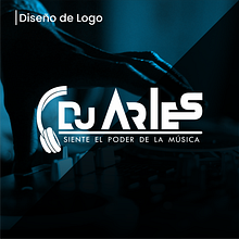 Diseño de logo - DJ Aries. Un proyecto de Br, ing e Identidad, Diseño y Diseño gráfico de Odilio Vásquez Coquinche - 16.04.2024