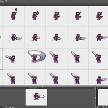 Mi proyecto del curso: Animación de personajes en pixel art para videojuegos. Un projet de Animation de personnages, Jeux vidéo, Pixel art , et Développement de jeux vidéo de starling2802 - 15.04.2024