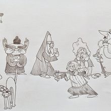 Il mio progetto del corso: Introduzione alla creazione di personaggi stile cartoon. Un proyecto de Ilustración tradicional, Diseño de personajes y Dibujo de Chiara Beccone - 17.04.2024
