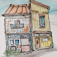 Meu projeto do curso: Desenho arquitetônico expressivo com marcadores coloridos. Sketching, Drawing, Architectural Illustration, Sketchbook & Ink Illustration project by Ricardo Pereira - 04.17.2024