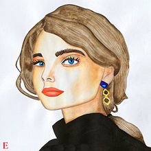 Mi Retrato en acuarela a partir de una fotografía 👩 📷. Ilustração tradicional, Pintura em aquarela, e Desenho de retrato projeto de Estefanía Jiménez - 11.04.2024