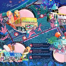 Ice Cream Adventure. Un proyecto de Diseño de la información, Diseño, Ilustración digital e Ilustración tradicional de Terri Lemire-Wilson - 18.04.2024