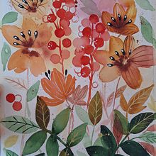 Mi proyecto del curso: Acuarela floral: conecta con la naturaleza. Traditional illustration, Painting, Watercolor Painting, and Botanical Illustration project by Soriana Montiel - 04.18.2024