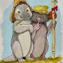 The Puggle Boys. Character Design, Watercolor Painting, and Children's Illustration project by Marianne Wainwright - 04.17.2024