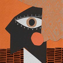 Anaranjado. Un proyecto de Ilustración tradicional, Bellas Artes, Collage, Dibujo e Ilustración infantil de Eva Melgarejo - 16.04.2024