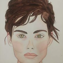 Mi proyecto del curso: Retrato en acuarela a partir de una fotografía. Traditional illustration, Watercolor Painting, and Portrait Drawing project by Vane Gomez - 04.16.2024