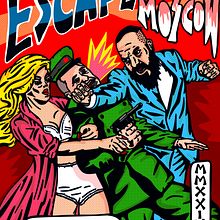 Escape from Moscow. Vector Illustration, and Digital Illustration project by woodcutter Manero - 03.27.2024