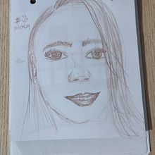 Meu projeto do curso: Desenho anatômico da cabeça humana. Un projet de Beaux Arts, Dessin au cra, on, Dessin, Dessin de portrait, Dessin réaliste , et Dessin anatomique de Claudânia Santos - 19.04.2024
