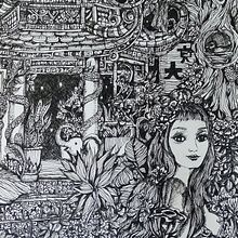 In the night garden. Traditional illustration project by Ari Ahmad - 04.04.2022