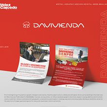 DAVIVIENDA. Un proyecto de Diseño digital, Packaging, Diseño Web y Diseño gráfico de David R. Rois Mendoza - 19.04.2024