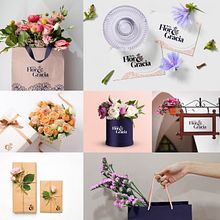 DE LA FLOR & GRACIA. Un proyecto de Br, ing e Identidad, Diseño de logotipos, Dirección de arte, Packaging y Diseño gráfico de David R. Rois Mendoza - 19.04.2024