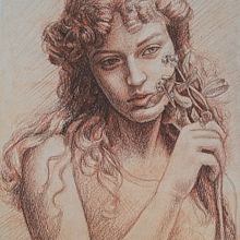 Pondering Ein Projekt aus dem Bereich Bildende Künste, Skizzenentwurf, Zeichnung, Porträtzeichnung, Realistische Zeichnung und Artistische Zeichnung von agathalopespopolo - 18.04.2024