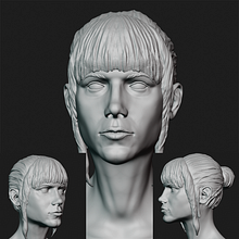 Mi proyecto del curso: Retrato 3D realista con ZBrush y KeyShot. Un proyecto de 3D, Modelado 3D y Diseño de personajes 3D de Adolfo Torres - 10.03.2024