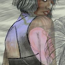 Mi proyecto del curso: Retrato ilustrado con Procreate. Un projet de Illustration traditionnelle, Illustration vectorielle, Illustration numérique , et Dessin de portrait de Marcela Hermelo - 19.04.2024