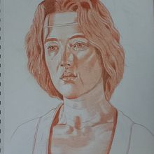 Sophie Marceau in Braveheart . Fine Arts, Sketching, Drawing, Portrait Drawing, Realistic Drawing, and Artistic Drawing project by Renan Passarin Santos - 03.05.2024