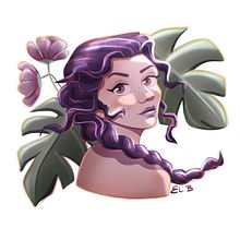 Il mio progetto del corso: Ritratto di personaggi in stile cartoon con Procreate. Ilustração digital, Desenho digital, Pintura digital, e Design de personagens projeto de Elisa Bertoldi - 21.04.2024