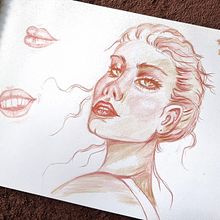 Mein Abschlussprojekt für den Kurs: Lebendiges Porträtzeichnen mit Buntstiften. Drawing, Portrait Drawing, Sketchbook, and Colored Pencil Drawing project by simse - 04.21.2024