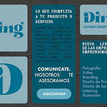 Ding. Projekt z dziedziny Br, ing i ident, fikacja wizualna, T, pografia, Projektowanie logot i pów użytkownika Sebastián Vinet - 22.04.2024