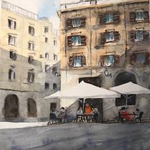 Il mio progetto del corso: Tecniche moderne di acquerello paesaggistico. Pintura, e Pintura em aquarela projeto de monica_casaletto - 22.04.2024
