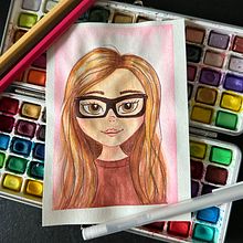 Mon projet du cours : Dessin fanart à l'aquarelle et aux crayons de couleur. Projekt z dziedziny Trad, c, jna ilustracja,  Malarstwo, Malowanie akwarelą, Portret, Ilustracje dla dzieci, R i sowanie kredkami użytkownika polinka_mn - 23.04.2024