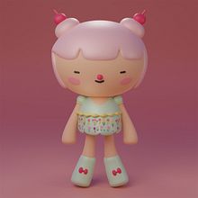 Personaje kawaii en Blender. Un projet de Illustration traditionnelle, Conception de personnages, Illustration numérique, Modélisation 3D , et Manga de Fagner Ruiz - 23.04.2024