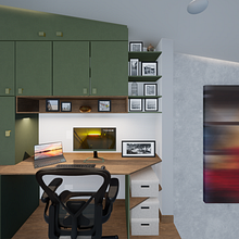 Un espacio para tarbajar a gusto . Interior Architecture, Interior Design, Interior Decoration, and Spatial Design project by Maria Camila Morera Angulo - 04.24.2024