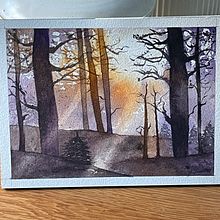 Mon projet du cours : Paysages oniriques à l'aquarelle : capturez la lumière. Un progetto di Pittura e Pittura ad acquerello di joellewynands1211 - 24.04.2024