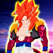 Neither Goku nor Vegeta, I am Gogeta!. Ilustração digital projeto de Renan Sorge - 25.03.2024