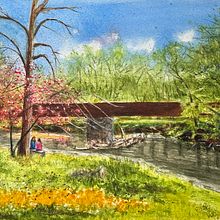 My project for course: Painting Realistic Watercolor Landscapes. Fine Arts, Painting, Sketching, Watercolor Painting, and Naturalistic Illustration project by adlermark - 04.24.2024