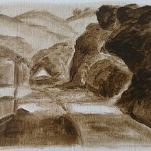 Mój projekt z kursu: Malarstwo olejne: pejzaże i efekty luministyczne. Un projet de Illustration traditionnelle, Beaux Arts, Dessin au crayon, Peinture à l'huile et Illustration naturaliste de Arleta Zaborowska - 25.04.2024