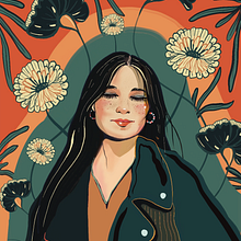 "Florecer" . Digital Illustration, Design, and Graphic Design project by María dolores Corbacho rodríguez - 04.25.2024