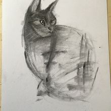 Il mio progetto del corso: Disegno espressivo al carboncino. Fine Arts, Drawing, Portrait Drawing, and Naturalistic Illustration project by da_mela - 04.25.2024