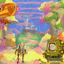 Mi proyecto del curso: Creación y pintura de escenarios fantásticos en Photoshop. Un projet de Illustration traditionnelle, Dessin, Illustration numérique, Art conceptuel , et Peinture numérique de Carlos Andres Lis - 25.04.2024