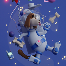 Mi proyecto del curso: Creación de personajes en 3D con Blender. Un projet de 3D, Conception de personnages, Modélisation 3D, Conception de personnages 3D , et Conception 3D de Joel Calderón Huerta - 23.04.2024