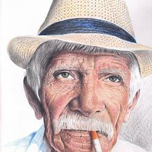 Mi proyecto del curso: Retrato realista con lápices de colores. Ilustração tradicional, Artes plásticas, Desenho a lápis, Desenho, Desenho de retrato, Desenho realista, Desenho artístico, e Desenho com lápis de cor projeto de Jesús candelas - 26.04.2024