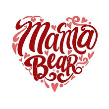 Mama Bear Heart (Mama Osa). Un progetto di Illustrazione tradizionale, Lettering digitale, H, lettering, Design digitale, Disegno digitale, Tipografia e Calligrafia di Mimi Mar - 26.04.2024