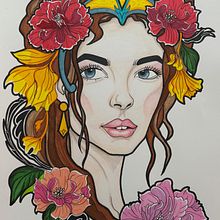 Mi proyecto del curso: Diseño de tatuaje neotradicional Selene Montaño . Menggambar, Desain Tato & Ilustrasi tradisional proyek oleh Sele Montaño - 04.26.2024