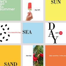 Day off, summer on. Un progetto di Design, Br, ing, Br, identit, Graphic design, Tipografia, Design di loghi e Design tipografico di Carline Pereira - 24.04.2024