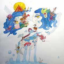 My project for course: Surreal Illustration with Watercolor and Ink. Traditional illustration, Fine Arts, Painting, Drawing, and Watercolor Painting project by Paola Catamo - 04.24.2024