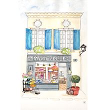 My project for course: Watercolor Urban Illustration: Portray your City. Un proyecto de Pintura, Dibujo, Pintura a la acuarela e Ilustración arquitectónica de lucie.maisonneuve - 28.04.2024