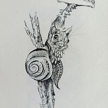 Mi proyecto del curso: Ilustración surrealista con rotuladores. Projekt z dziedziny Trad, c, jna ilustracja, R, sunek ołówkiem,  R, sunek, R, sunek realist, czn,  R i sunek atramentem użytkownika Flor Ampudia - 26.04.2024