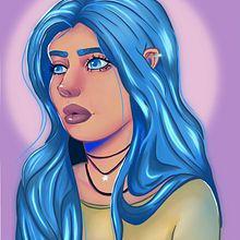 My project for course: Female Character Portraits in Procreate. Ilustração tradicional, Ilustração digital, e Desenho digital projeto de Briana Smith-Margaryan - 29.04.2024