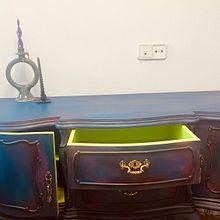 Mi proyecto del curso: Upcycling de muebles vintage con técnicas de pintura. Arts, Crafts, Furniture Design, Making, Interior Design, Painting, DIY, Woodworking, Upc, cling, Decorative Painting, Furniture Restoration, Upc, and cling project by Natalia Fernandez Garzon - 04.29.2024