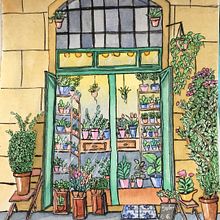 Meu projeto do curso: Ilustração urbana com aquarela: retrate sua cidade. Projekt z dziedziny  Malarstwo,  R, sunek, Malowanie akwarelą,  R i sunek architektoniczn użytkownika brunapastore1 - 28.04.2024