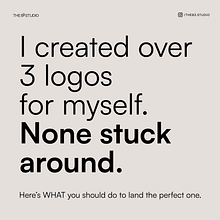 Here's WHY I changed my logo every 3 months and HOW I did it to land the perfect one.. Un progetto di Marketing, Copywriting, Storytelling, Content marketing e Comunicazione di Brenda Blanco - 22.04.2024