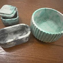 Mi proyecto del curso: Técnicas decorativas con concreto y moldes. Un projet de Création d'accessoires, Artisanat , et DIY de miriam Garcia - 29.04.2024