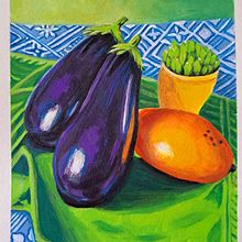 My project for course: Gouache Painting: Create Vibrant Works of Art. Projekt z dziedziny  Sztuki piękne,  Malarstwo, Teoria barw i Malowanie gwaszami użytkownika Juliana Buglia - 25.04.2024