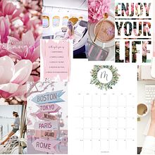 Calendar wallpaper. Design, and Traditional illustration project by Adina Nasta - 04.30.2024