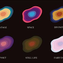 Experimenting with themed color palettes. Un progetto di Design e Teoria del colore di Nicolás Bermejo - 15.02.2023